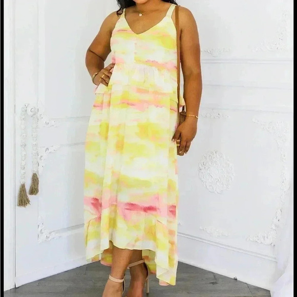 33. Ruffle High Low Maxi Dress - Picture 3 of 10
